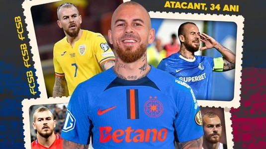 OFICIAL | FCSB l-a prezentat şi pe Denis Alibec: "A semnat contractul în cantonamentul naţionalei României"