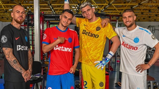 FOTO | FCSB şi-a prezentat noile echipamente! Ce tricouri vor purta jucătorii campioanei, în noul sezon