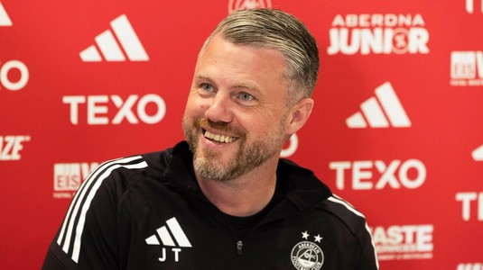 "FCSB are şi puncte slabe, vrem victoria". Antrenorul lui Aberdeen, încrezător înaintea meciului tur cu echipa lui Charalambous