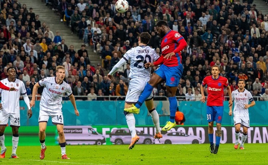 FCSB - Bologna 1-2. Criza campioanei României continuă. Al doilea eşec la rând în Europa League, pe Arena Naţională