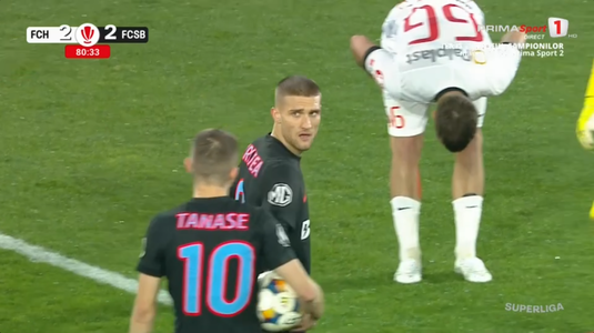 LIVE VIDEO | Hermannstadt - FCSB, ACUM, pe OrangeSport.ro. Campioana a rămas în 10 oameni. Bîrligea, eliminat