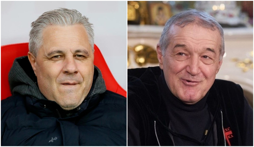 Becali şi Şumudică s-au contrazis pe tema şanselor FCSB-ului la titlu: "Acum îi bag în frică" / "De 20 de etape îi bagi în frică"