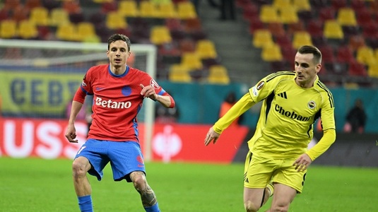 FCSB - Fenerbahce 1-1. Campioana României, elimintată din Europa League. Egal de moral, la ultimul meci din cupele europene