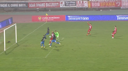 VIDEO | Offside inexistent şi o ratare de zile mari! Măţan nu a reuşit să înscrie cu poarta goală în Dinamo - Viitorul