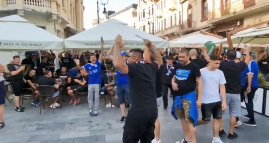 Spectacol înainte de FC U Craiova - Dinamo! S-a încins atmosfera în Oltenia, cu câteva ore înainte de startul partidei VIDEO