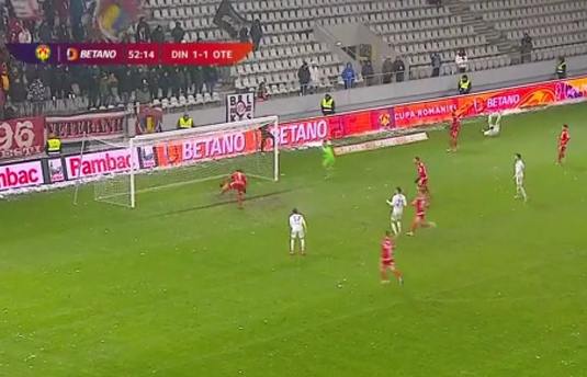 Autogol de cascadorii râsului în Dinamo - Oţelul! Quentin Bena a reluat incredibil în proprie poartă, deşi nu era incomodat de nimeni