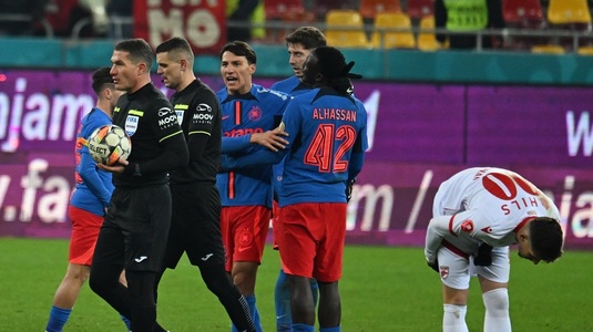 ”Penalty de România”. Prima reacţie după controversa de arbitraj solicitată de Dinamo în derby-ul cu FCSB: ”E în mână”