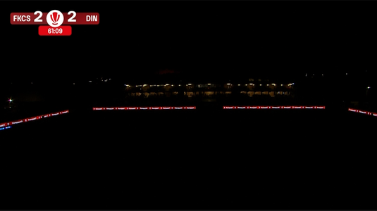 Care ar fi cauza pentru care a picat noctura de la Miercurea Ciuc! Jocul a fost oprit timp de 28 de minute
