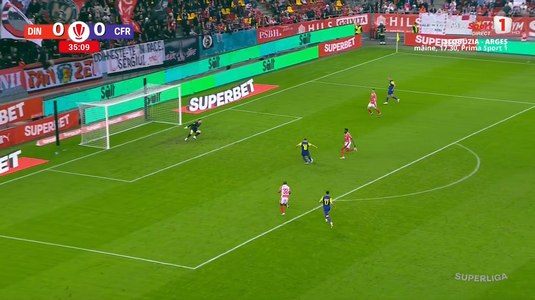 LIVE VIDEO | Dinamo Bucureşti - CFR Cluj, ACUM, în Superligă. Clujenii au ratat o şansă monumentală