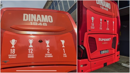 VIDEO | Gafă imensă făcută de Dinamo. Ce apare pe noul autocar al "câinilor"