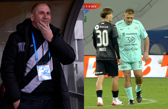 Vasile Miriuţă, după ce l-a băgat pe patronul de 61 de ani de la Sănătăţea Cluj în meciul cu Craiova: ”M-am ţinut de cuvânt”