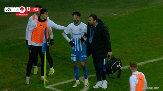 Ce a păţit Ştefan Baiaram la picior, după ce a ieşit accidentat din U Craiova - Botoşani 2-0: “Sper să nu lipsesc”