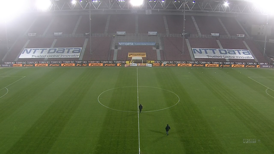 VIDEO | Panică în Gruia! Ce s-a întâmplat înainte de CFR Cluj - UTA Arad. Campionii s-au temut de ce e mai rău