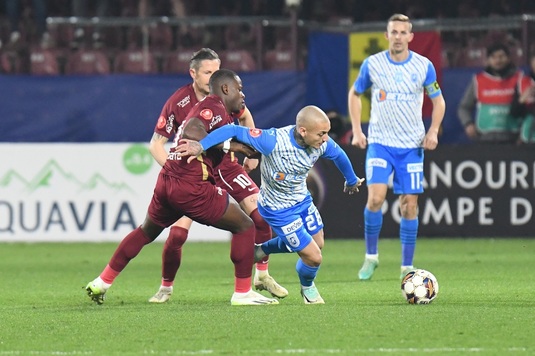 VIDEO | CFR Cluj - Universitatea Craiova 1-2. Încă o victorie a oaspeţilor în play-off. Mutu, învins de olteni