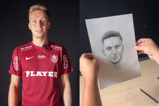 OFICIAL | Louis Munteanu, prezentare inedită la CFR Cluj. Prima declaraţie după ce a ajuns în Gruia