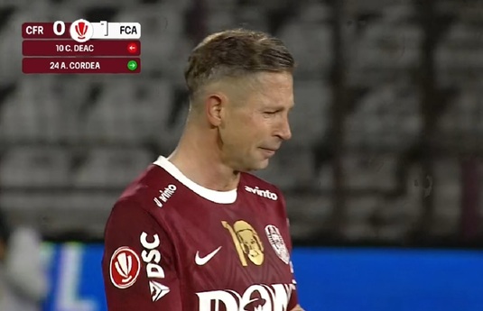 VIDEO | Ciprian Deac a plâns pe teren la meciul de retragere! Într-o ceremonie emoţionantă, Iuliu Mureşan i-a dezvăluit noul post de la CFR Cluj, direct în conducere