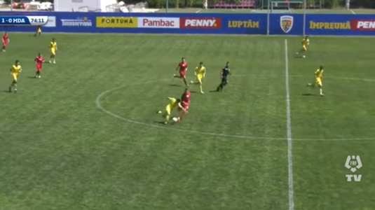 Încă un gol fabulos pentru fotbaliştii lui Gică Hagi! Un jucător, cursă de 50 de metri în care a driblat şi a marcat VIDEO