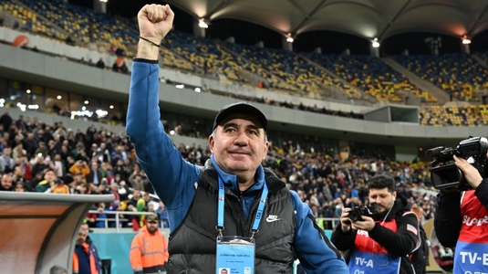 FOTO | Ziua lui Gică Hagi, sărbătorită pe Arena Naţională, la FCSB - Farul. Ce mesaj special a primit ”Regele” înainte de meci