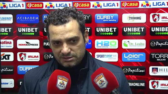 VIDEO | Reacţia lui MIhai Teja după înfrângerea cu Chindia Târgovişte: "Este o perioadă grea pentru noi"
