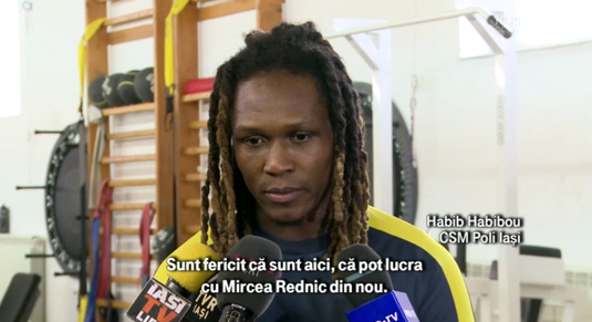 VIDEO | Habibou, încântat de venirea la Poli Iaşi: "Este o provocare pentru mine". Ce spune despre perioada de la FCSB
