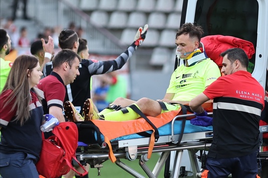 Verdictul medicilor pentru Luca Mihai, care s-a accidentat grav în Dinamo - Poli Iaşi şi a fost transportat cu ambulanţa la spital | VIDEO