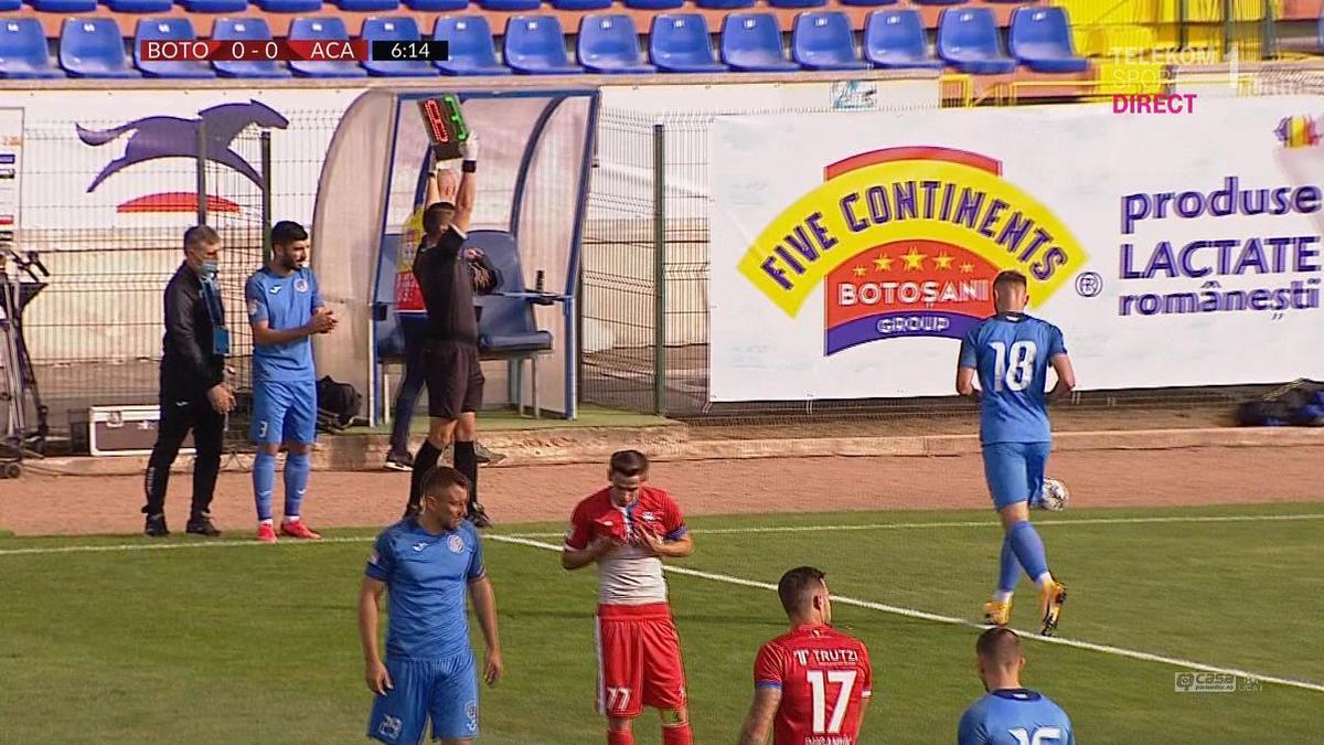 FC Hermannstadt - FC Botoșani 1-1. Moldovenii ratează șansa unui