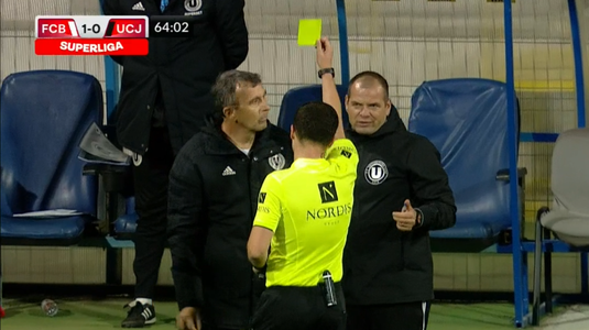 ”Mi-am pus ochelari când am avut probleme şi asta le-am transmis şi lor”. Cum a explicat Eugen Neagoe gestul sfidător pe care l-a făcut la adresa arbitrului de la FC Botoşani - U Cluj