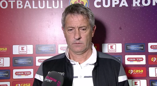VIDEO | Reacţia lui Cristiano Bergodi după ce Voluntari a părăsit Cupa României: "Pe faza defensivă am greşit mult"