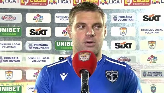 VIDEO | Adi Popa a tras un semnal de alarmă după o nouă înfrângere a Voluntariului în Liga 1: "Trebuie să arătăm o altă faţă!"