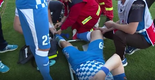 VIDEO | Momente cumplite la Juventus - Gaz Metan. Elek s-a accidentat grav şi a început să urle de durere. Ce a păţit