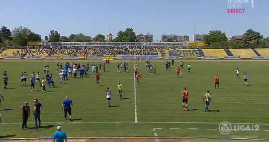 VIDEO | Dunărea Călăraşi, promovare istorică în Liga I. Meci absolut nebun cu Ripensia Timişoara. 2 pauză/1 final, patru goluri şi un cartonaş roşu