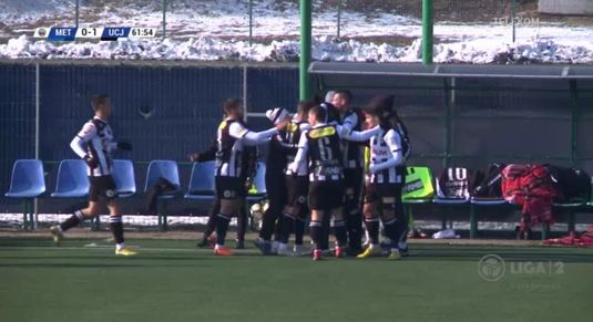 VIDEO | Metaloglobus - U Cluj 0-1. Victorie importantă pentru clujeni, sub privirile lui Bogdan Lobonţ. Ce au declarat Sabău, Gavra şi Florescu după meci