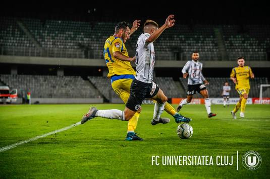 VIDEO | CS Mioveni - U Cluj, 0-1. Negrean a marcat superb din afara careului