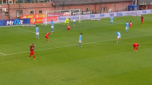 VIDEO | Ratare incredibilă în Liga 2! Fotbaliştii lui Stoican şi-au pus mâinile în cap