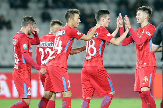 VIDEO | Sănătatea Cluj - FCSB 1-6. Man, "dublă" şi două assisturi în 45 de minute. Achim a marcat FABULOS