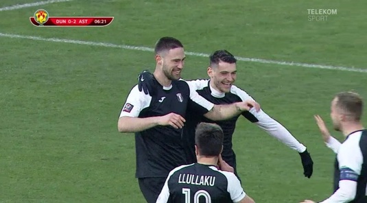 VIDEO | "Dubla" lui Hambo o duce pe Astra în semifinalele Cupei României. Victorie la limită în faţa Dunării Călăraşi