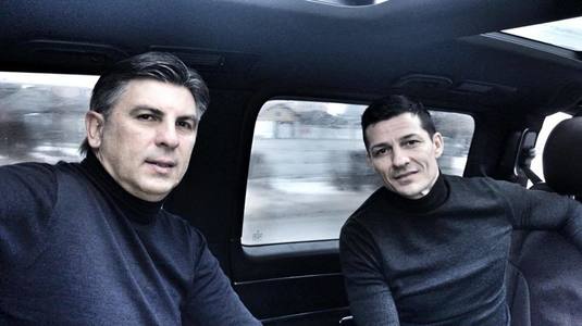 Oamenii "în galben" din Generaţia de Aur sunt acum "Men in Black!" FOTO | Costel Gâlcă, alături de Ionuţ Lupescu în campanie