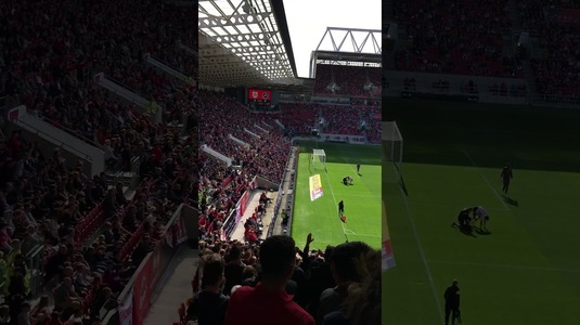 VIDEO | Cum a fost surprins un suporter de camerele TV, în pauza unui meci! Imaginile fac senzaţie pe internet