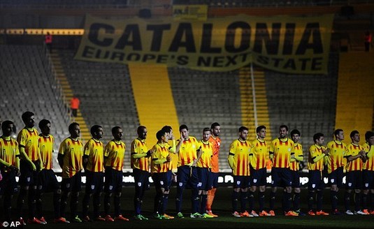 Aşa poate arăta "naţionala" rebelilor. Catalunia îşi cere independenţa faţă de Spania