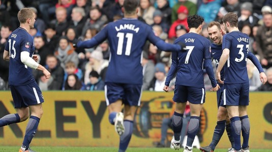 VIDEO | Tottenham a făcut spectacol în deplasarea de la Swansea şi s-a calificat în semifinalele Cupei Angliei