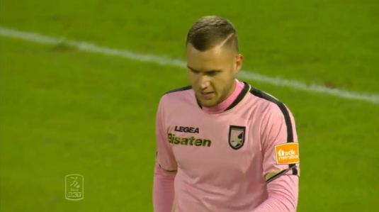 VIDEO | Puşcaş a marcat al doilea gol în Serie B, iar Palermo a urcat pe locul I