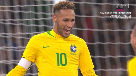 VIDEO | Brazilia - Uruguay 1-0. Neymar a ajuns la 60 de goluri în tricoul "Selecao"
