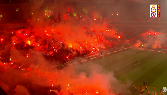 VIDEO | Atmosferă incredibilă creată de peste 40,000 de fani ai lui Galatasaray înainte de derby-ul cu Beşiktaş