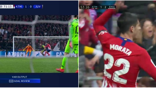 VIDEO | I se poate spune "Ghinionistul". Morata a marcat împotriva fostelor sale echipe, Real şi Juventus, dar VAR-ul i-a stricat bucuria