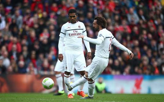 VIDEO | Pirlo, ca în vremurile bune! Gol din lovitură liberă în meciul legendelor Liverpool - AC Milan. A marcat şi Gerrard