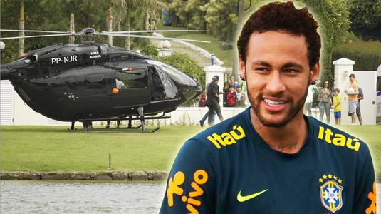 Ultima nebunie al lui Neymar! Şi-a cumpărat un elicopter în valoare de 13 milioane euro şi a venit cu el la antrenament