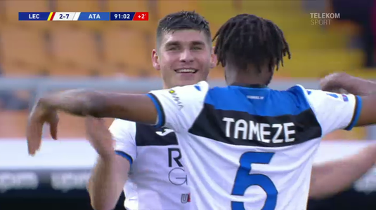 VIDEO | Nebunie totală în Italia. S-au marcat 16 goluri în două meciuri. Atalanta a făcut spectacol cu Lecce