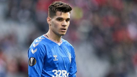 Victorie la limită pentru Rangers în deplasarea de la Ross County. Ianis Hagi a fost schimbat în repriza secundă