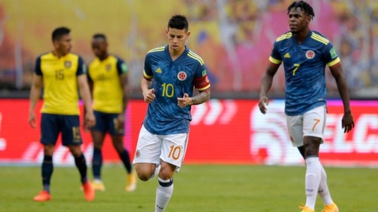 Scandal uriaş în vestiarul Columbiei, după umilinţa din meciul cu Ecuador. Bătaie între James Rodriguez şi Jefferson Lerma