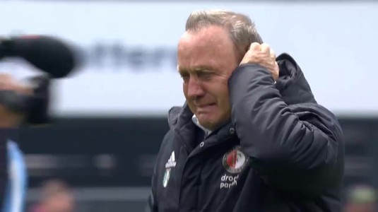 VIDEO | Momente emoţionante în Olanda. Dick Advocaat a calificat-o pe Feyenoord în Europa şi şi-a încheiat cariera de antrenor în lacrimi